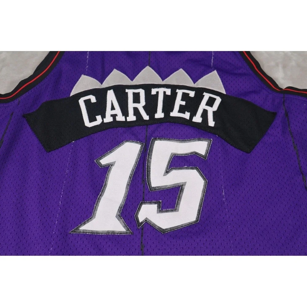 Toronto Raptors Jersey Mens 2XL Purple NBA Basketball Vince Carter Adidas - Picture 3 of 12